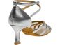 Preview: These silver dancing shoes have a 6.5cm high flare heel.